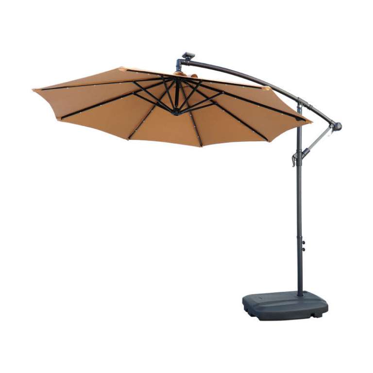 Parasol  LED avec son pied